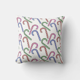 Cojín Decorativo Patrón de bastón de purpurina