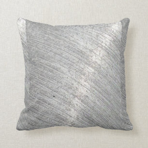 Cojín Decorativo Patrón de brillantes metálicos plateados