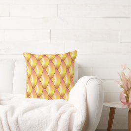 Cojín Decorativo patrón de burbuja amarillo