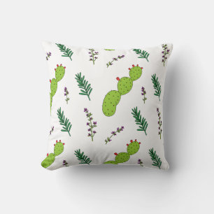 Cojín Decorativo Patrón de Cactus de Pear Pear Pear Pear