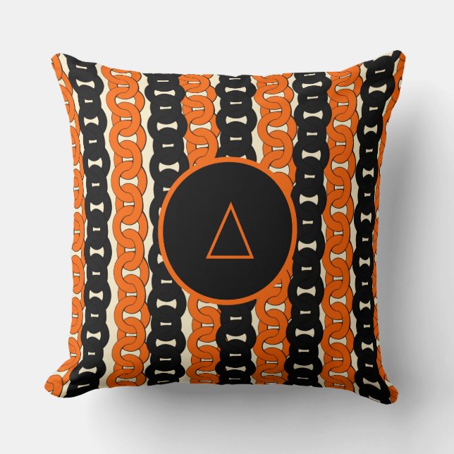 Cojín Decorativo Patrón de cadena (Anverso)