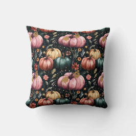 Cojín Decorativo Patrón de calabaza de caída de color de agua suave