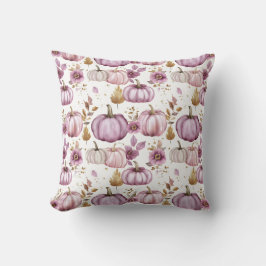 Cojín Decorativo Patrón de calabaza de caída de color de agua suave