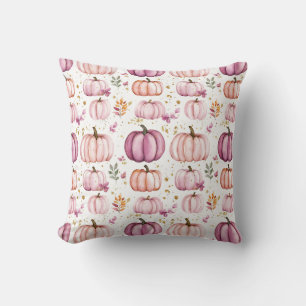 Cojín Decorativo Patrón de calabaza de caída de color de agua suave