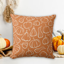 Patrón de calabaza naranja decoración de otoño Hal