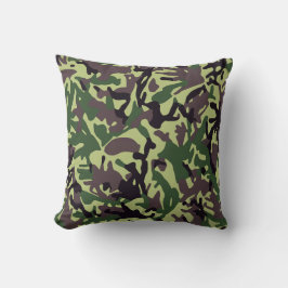 Cojín Decorativo Patrón de camo verde de Hunters
