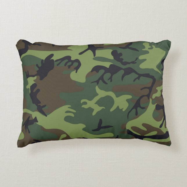 COJÍN DECORATIVO PATRÓN DE CAMOFLAJE (Anverso)