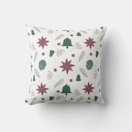 Cojín Decorativo patrón de campana de navidad