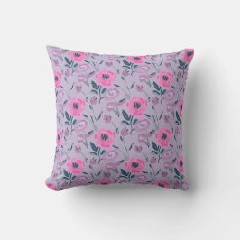 Cojín Decorativo Patrón de campo de peonies