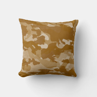 Cojín Decorativo Patrón de camuflaje de tono tierra del desierto mo