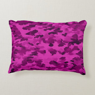 Cojín Decorativo Patrón de Camuflaje Violeta