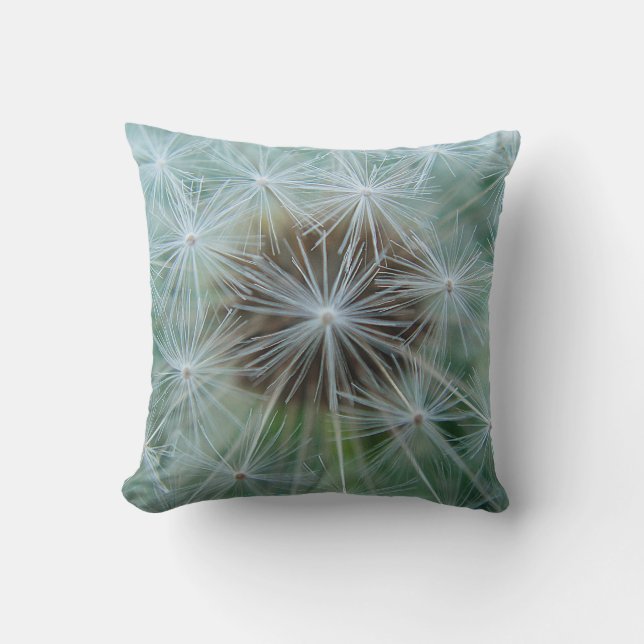 Cojín Decorativo Patrón de candelio blanco (Anverso)