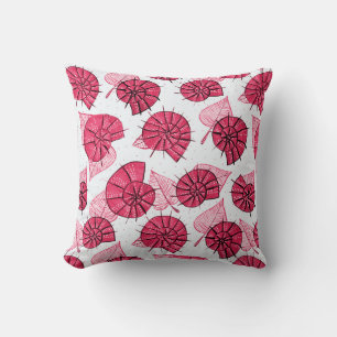 Cojín Decorativo Patrón de caracoles rosados Zoología de la Girona