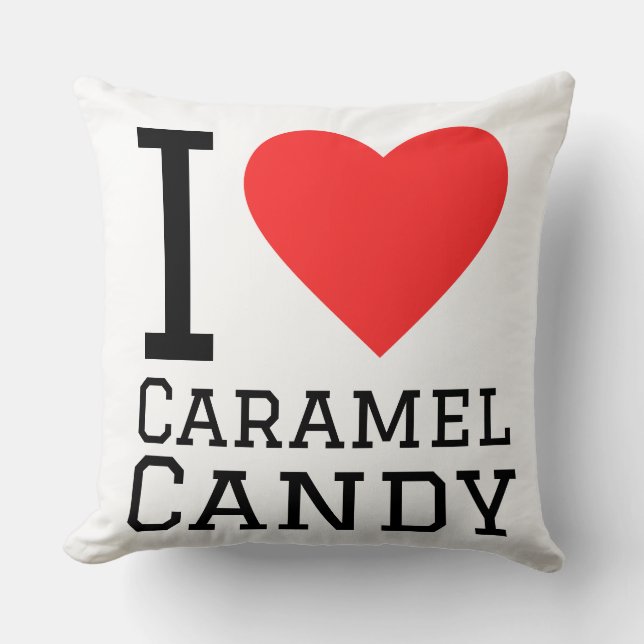 Cojín Decorativo patrón de caramelo dulce (Anverso)