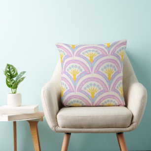 Cojín Decorativo Patrón de cáscara de color pastel