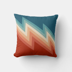 Cojín Decorativo Patrón de chevron de estilo retro