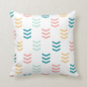Cojín Decorativo Patrón de Chevron Pastel