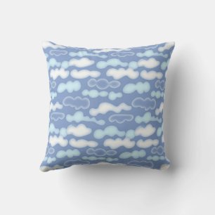 Cojín Decorativo Patrón de cielo con nubes lindas