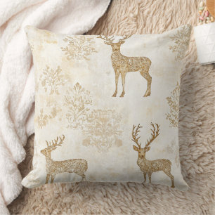 Cojín Decorativo Patrón de ciervo de bosque neutral