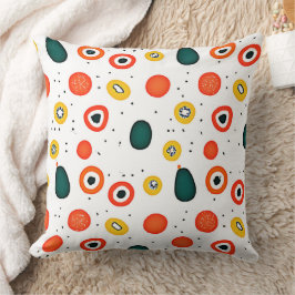 Cojín Decorativo Patrón de círculo de puntos de reproducción