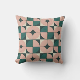 Cojín Decorativo Patrón de círculo retro moderno