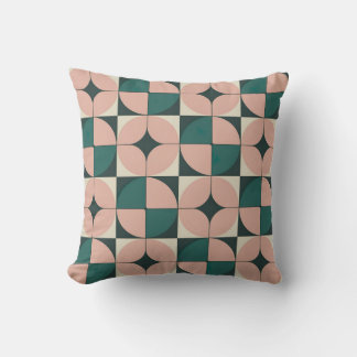 Cojín Decorativo Patrón de círculo retro moderno