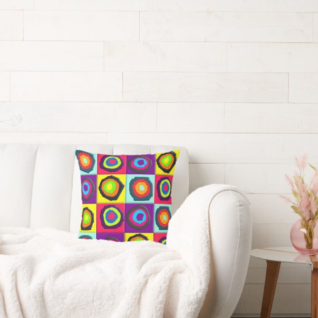 Cojín Decorativo Patrón de Círculos Coloridos (Sofá)