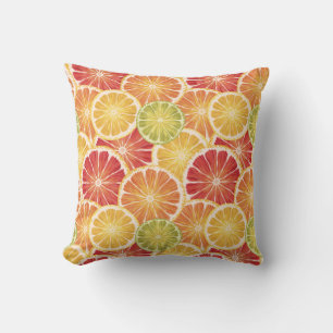 Cojín Decorativo Patrón de cítricos de corte