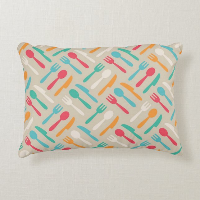 Cojín Decorativo Patrón de cocina 3 (Anverso)