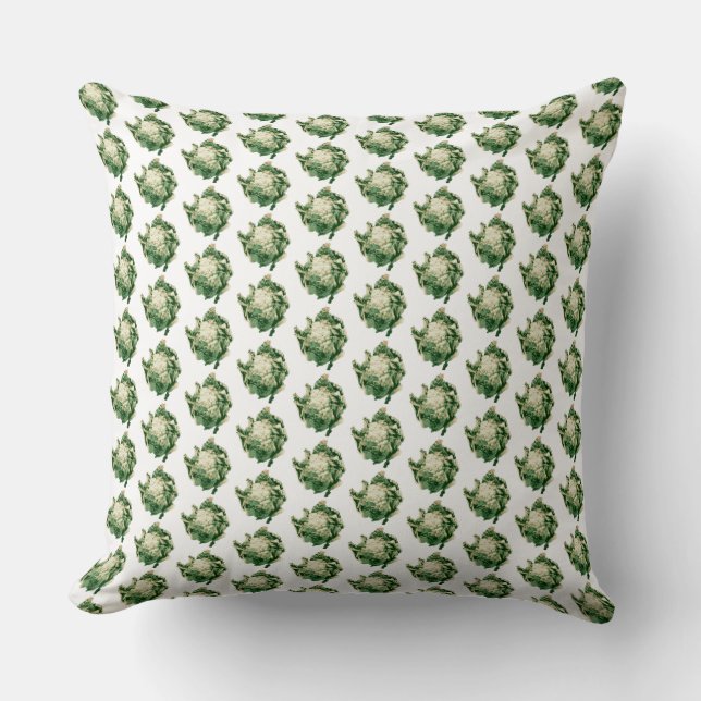 Cojín Decorativo Patrón de coliflor (Anverso)