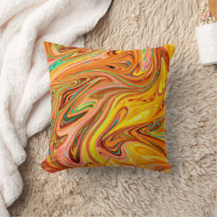 Cojín Decorativo Patrón de color de resumen vibrante