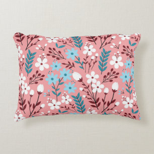 Cojín Decorativo Patrón de color rosa pálido sin soldadura.