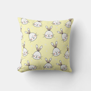 Cojín Decorativo Patrón de conejitos maleados