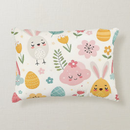Cojín Decorativo Patrón de conejo de Pascua
