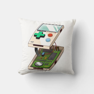 Cojín Decorativo Patrón de consola de videojuegos.