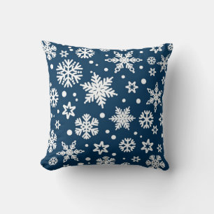 Cojín Decorativo Patrón de copo de nieve	