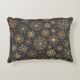Cojín Decorativo Patrón de copo de nieve
