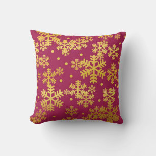 Cojín Decorativo Patrón de copo de nieve	