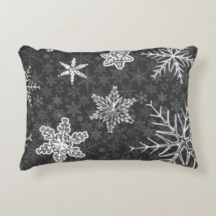 Cojín Decorativo Patrón de copo de nieve
