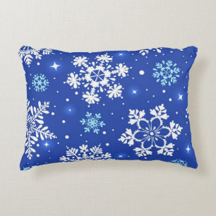 Cojín Decorativo Patrón de copo de nieve