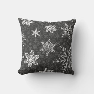 Cojín Decorativo Patrón de copo de nieve	