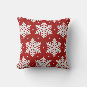 Cojín Decorativo Patrón de copo de nieve
