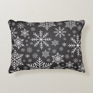 Cojín Decorativo Patrón de copo de nieve