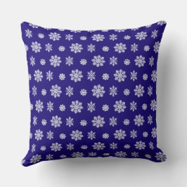 Cojín Decorativo Patrón de copos de nieve