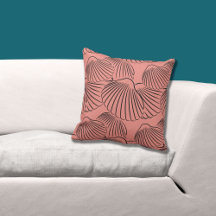 Patrón de coral y concha negra