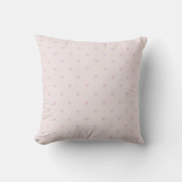 Cojín Decorativo patrón de corazón rosa