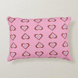 Cojín Decorativo patrón de corazones
