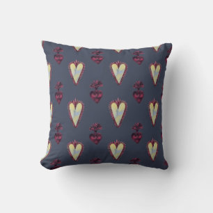 Cojín Decorativo Patrón de corazones de vampiros