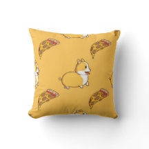 Patrón de Corgi y Rebanada de Pizza
