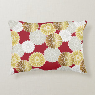 Cojín Decorativo Patrón de crisantemo sin foco en el interior japon